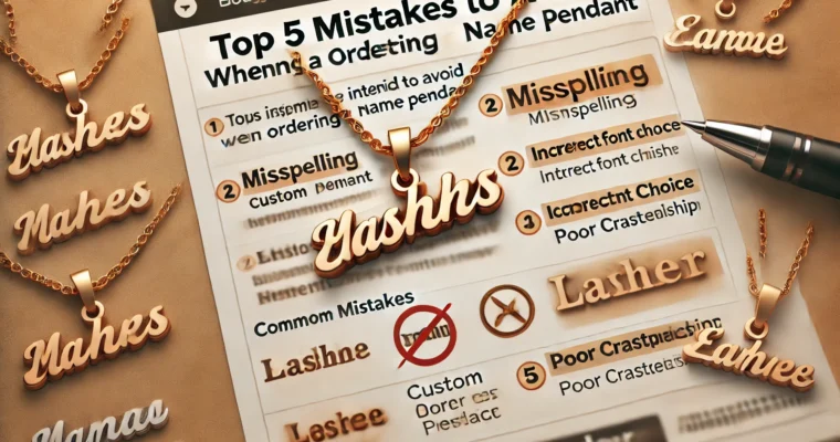 Top 5 Mistakes to Avoid When Ordering a Custom Name Pendant